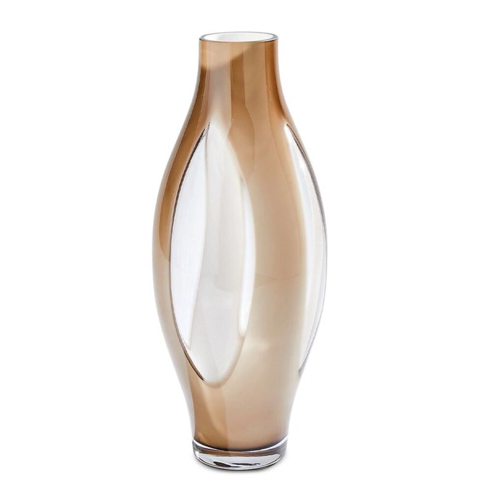 Global Views Fly Through Glass Vase Topaz Medium - NEW $399